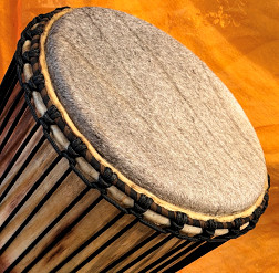 Bougarabou Trommel aus Mali Trommelfell